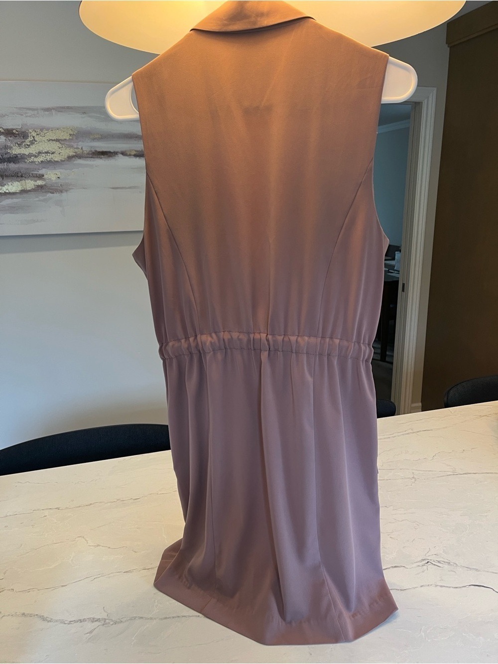 Dynamite Mauve Sleeveless Draped Tunic - Picture 7 of 9